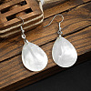 Teardrop Brass Natural Shell Teardrop Dangle Earrings FS-WG8278B-01-2