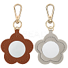 CutHollow 2Pcs 2 Colors PU Leather Pendant Decorations HJEW-CL0001-04A-1