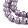 Opaque Solid Color Glass Beads Strands GLAA-T032-P10mm-15-4