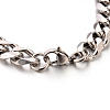 Tarnish Resistant 304 Stainless Steel Curb Link Chain ID Bracelets STAS-M175-07P-3