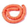 Flat Round Handmade Polymer Clay Beads CLAY-R067-12mm-12-2