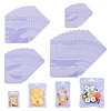 40Pcs 4 Styles Rectangle Plastic Yin-Yang Resealable Packaging Bags ABAG-TA0001-23B-1