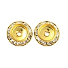 Brass Crystal Rhinestone Beads RB-F035-06C-G-2