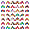 60Pcs Printed Translucent Acrylic Pendants OACR-TA0001-72-2