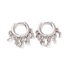 Brass Huggie Hoop Earrings EJEW-K083-44P-2