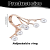 1Pc Alloy Cuff Rings for Women RJEW-LP0003-57B-2
