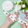 Cotton Herringbone Ribbons with Eyelet Rings OCOR-PH0005-36A-01-3