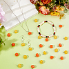 40Pcs 2 Colors Opaque Resin Vegetable Pendants PALLOY-FH00153-5