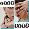 16pcs 8 Style Stainless Steel Grooved Finger Ring Settings RJEW-UN0001-29-6