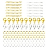 Iron Ends with Twist Chain Extension & Open Jump Rings DIY-YW0010-74G-2