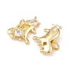 Brass Micro Pave Cubic Zirconia Pendants KK-G544-19G-2