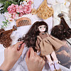6Pcs 6 Styles High Temperature Fiber Long Pear Perm Hairstyle Doll Wig Hair DIY-GL0005-63A-5