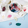 140Pcs 14 Style Transparent Baking Paint Glass Pendants LAMP-TA0001-02-6