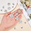 40Pcs 4 Style Tibetan Style Alloy Pendants for Teachers' Day TIBE-SC0001-80-3