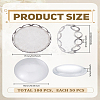 DIY Flat Round 304 Stainless Steel Cabochon Making Kits DIY-LP0005-06-2