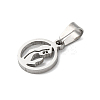 304 Stainless Steel Pendants STAS-P393-04P-2