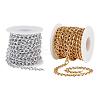 5M 2 Colors Aluminium Twisted Curb Chains CHA-PH0001-03-1