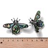 Tibetan Style Alloy Insect Brooches JEWB-A021-03AS-01-3