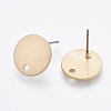 Smooth Surface Iron Stud Earring Findings IFIN-T012-94A-RS-2