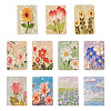 22Pcs 11 Style Embossed Printed Acrylic Pendants MACR-CW0001-11-2
