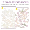 50Pcs Opaque UV Reactive Beads RESI-YW0005-93-5