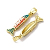 Brass Enamel Pendants X-KK-F911-23G-02-2