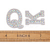 Alphabet Resin Rhinestone Patches DIY-TAC0005-45D-7