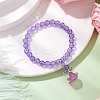 Transparent Plastic Beaded Stretch Bracelets for Children BJEW-JB11507-04-1