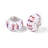 Opaque Resin European Beads RPDL-T004-01L-2