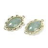 Natural Green Aventurine Faceted Horse Eye Links G-B126-02G-04-2