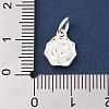 925 Sterling Silver Flower Charms with Jump Rings and 925 Stamp LS-STER-M021-02S-02-3