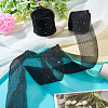 2Rolls Polyester Hot-fix Rhinestone Raw Edges Ribbon OCOR-TA0003-95I-5