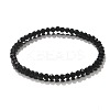 4mm Prism Faceted Rondelle Glass Beaded Stretch Bracelets for Women LS-EH2213-1-1