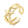 Brass Cuff Rings for Women RJEW-H262-06E-G-4