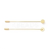 Brass Lapel Pin Base Settings X-KK-I693-02E-G-1