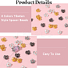 120Pcs 4 Colors Tibetan Style Alloy Beads FIND-SC0017-92B-5