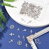60Pcs 10 Styles 201 and 304 Stainless Steel Pendants STAS-FS0001-91-7
