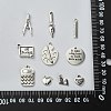 100Pcs 10 Styles Tibetan Style Alloy Pendants TIBEP-CJ0002-97-7