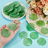 Dyed Natural Capiz Shell Connector Charms FIND-WH0816-016F-3