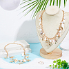 2Pcs Summer Beach Natural Shell & Resin Imitation Pearl Waist Chains AJEW-UN0002-13-2