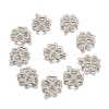 Tarnish Resistant 304 Stainless Steel Clover Charms Pendants X-STAS-M004-01-1