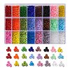 24 Colors 8/0 Glass Seed Beads SEED-X0052-02-3mm-1