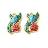 304 Stainless Steel Enamel Pendants STAS-I346-39G-1