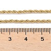 Ion Plating(IP) 304 Stainless Steel Rope Chain Necklaces NJEW-F226-03G-02-2