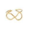Ion Plating(IP) 304 Stainless Steel Open Cuff Rings RJEW-S418-02G-2
