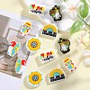 12Pcs 6 Styles Silicone Focal Beads SIL-SZ0001-88-3
