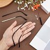 Gorgecraft 4Pcs 2 Colors Alloy Eyeglasses Arm FIND-GF0004-29-3