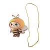 Cute Bees Acrylic Pendant Decoration HJEW-G026-01E-4
