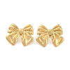 Ion Plating(IP) 304 Stainless Steel Stud Earrings for Women EJEW-N054-05G-1