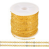 Brass Coated Iron Flat Cable Chains CH-TAC0007-02G-1